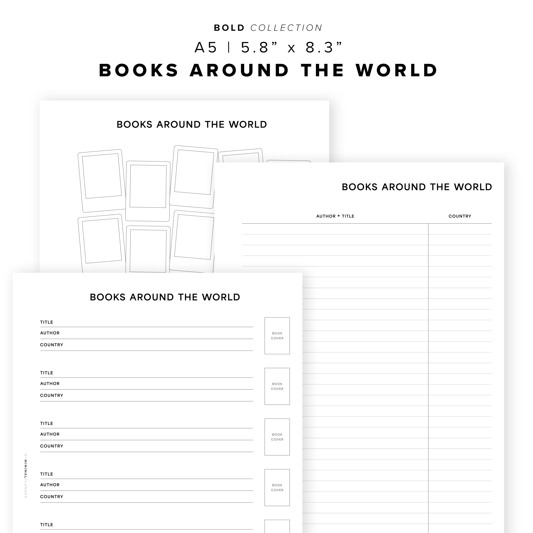 PR298 - Books Around the World Bundle - Printable Insert