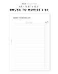 PR281 - Books to Movies - Printable Insert