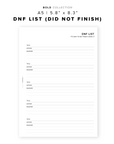 PR216 - DNF List - Printable Insert