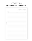 PR213 - Inventory Tracker - Printable Insert