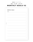 PR324 - Monthly Goals V2 - Printable Insert