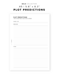 PR277 - Plot Predictions - Printable Insert