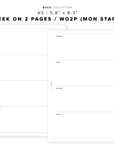 PR322 - Week on 2 Pages V3 (WO2P) - Printable Insert