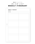 PR261 - Weekly Itinerary - Printable Insert