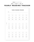 PR364 - Yearly Reading Tracker - Printable Insert