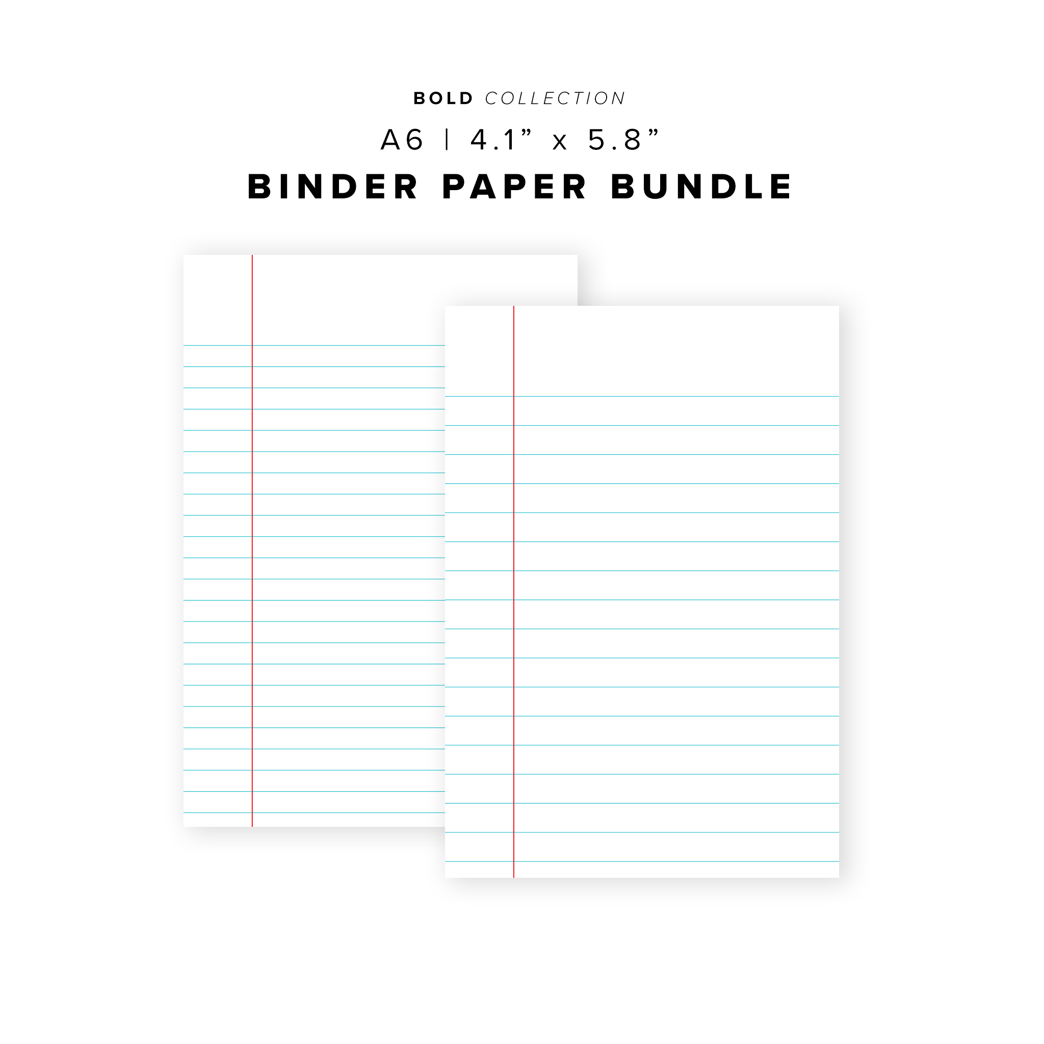 PR304 - Binder Paper Bundle - Printable Insert