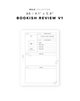 PR303 - Bookish Review V1 - Printable Insert