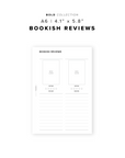 PR365 - Bookish Review V4 - Printable Insert