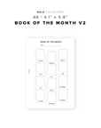 PR301 - Book of the Month V2 - Printable Insert