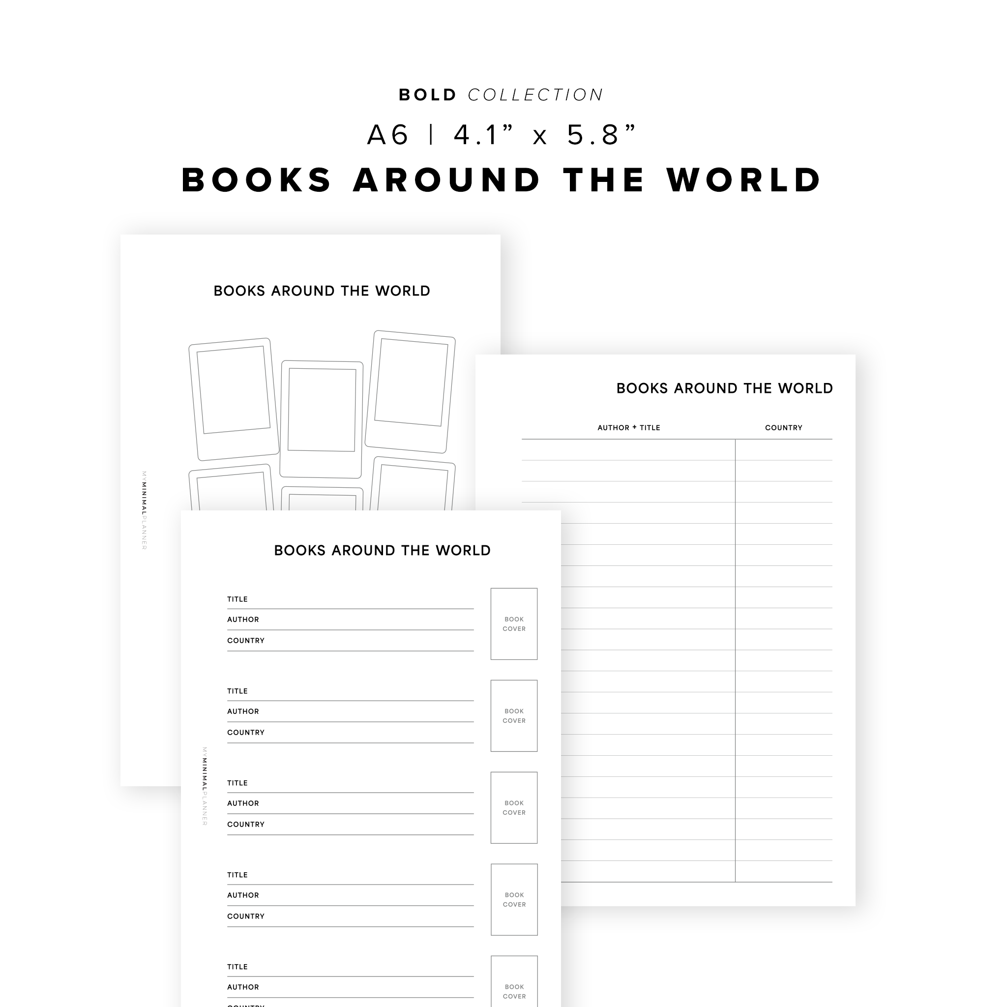 PR298 - Books Around the World Bundle - Printable Insert