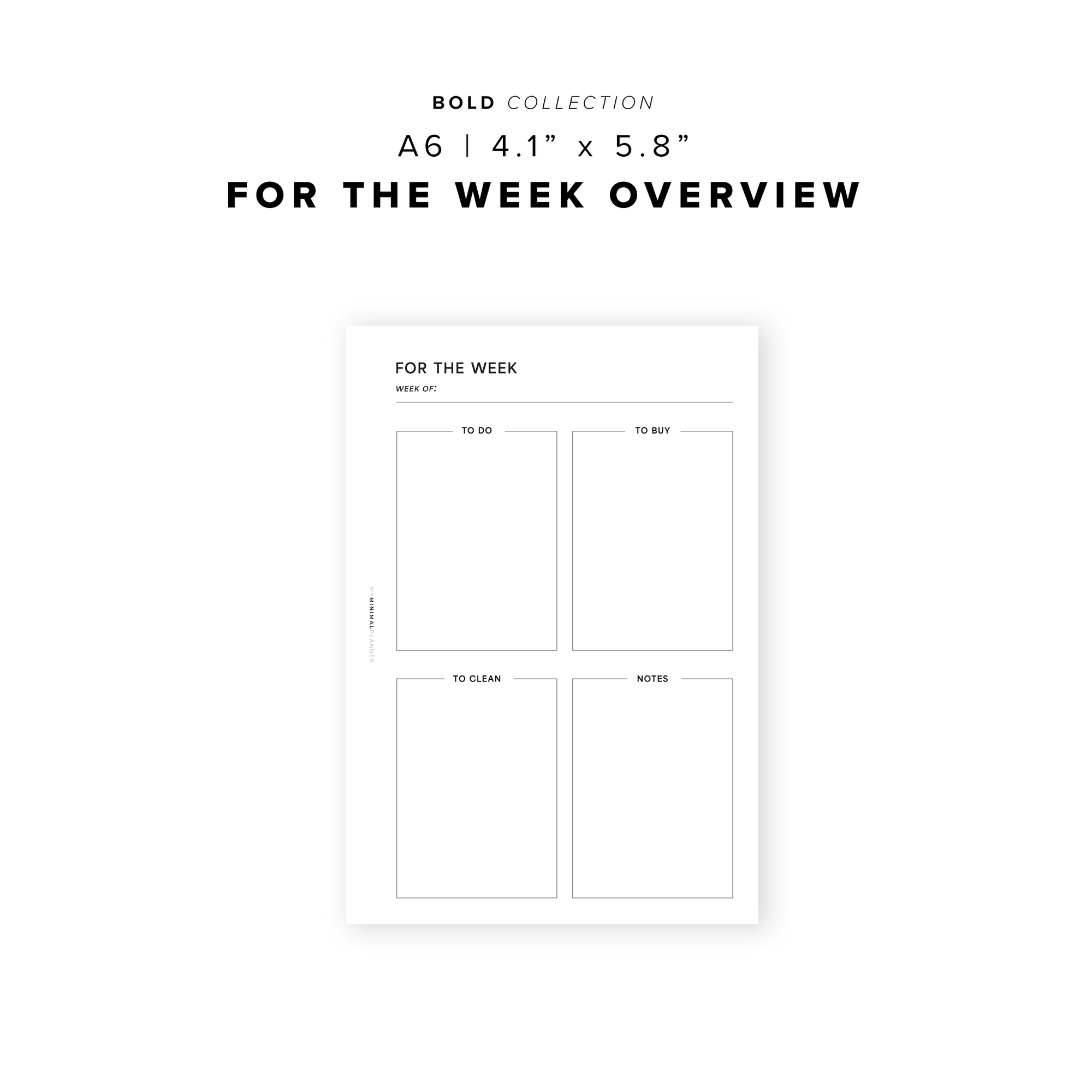 PR219 - For the Week - Printable Insert