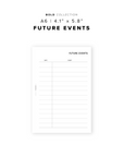 PR296 - Future Events - Printable Insert