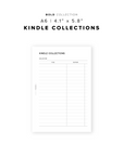 PR316 - Kindle Collections - Printable Insert