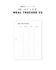 PR352 - Meal Time Tracker V2 - Printable Insert