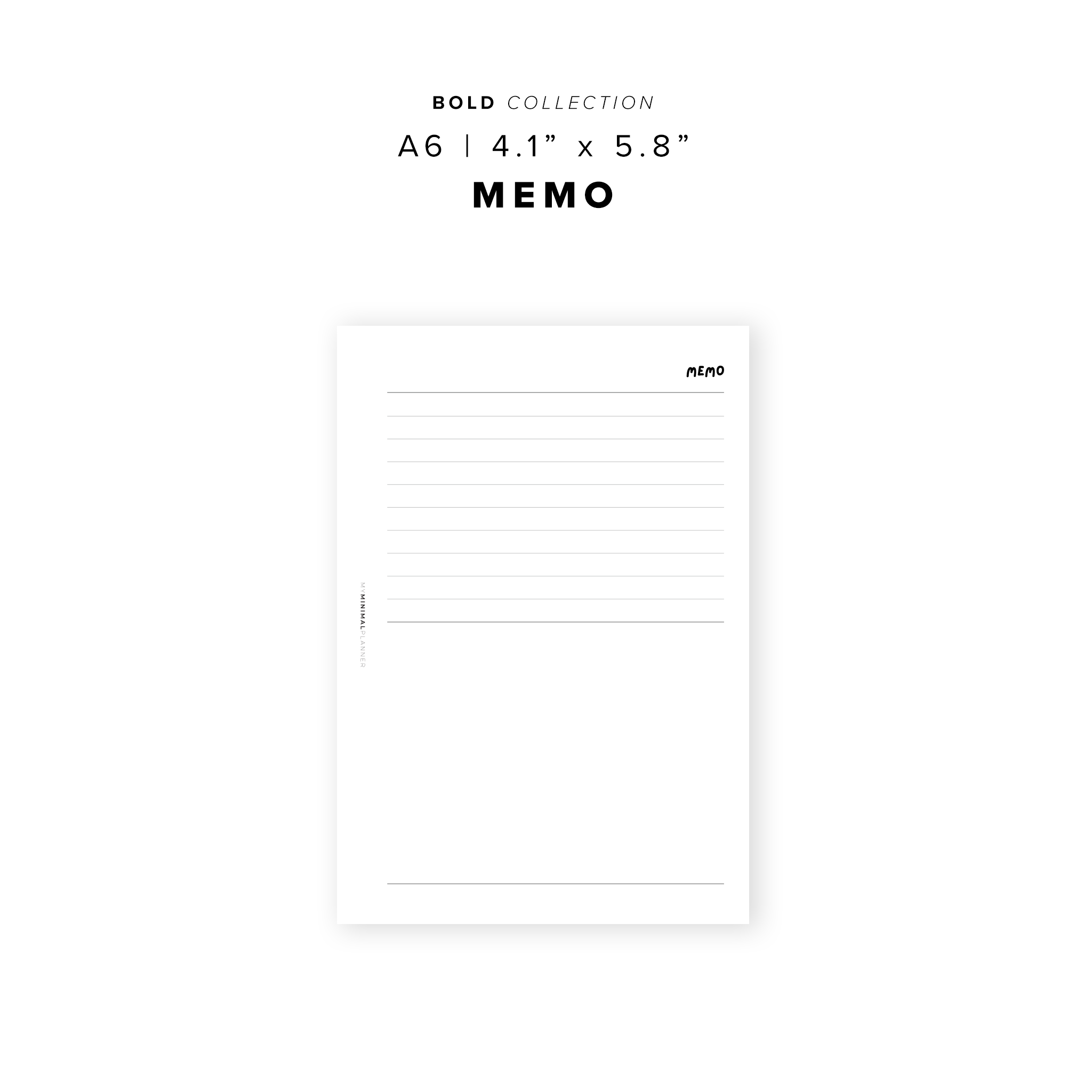 PR311 - Memo - Printable Insert