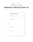 PR325 - Monthly Reflection V2 - Printable Insert