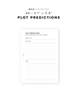PR277 - Plot Predictions - Printable Insert