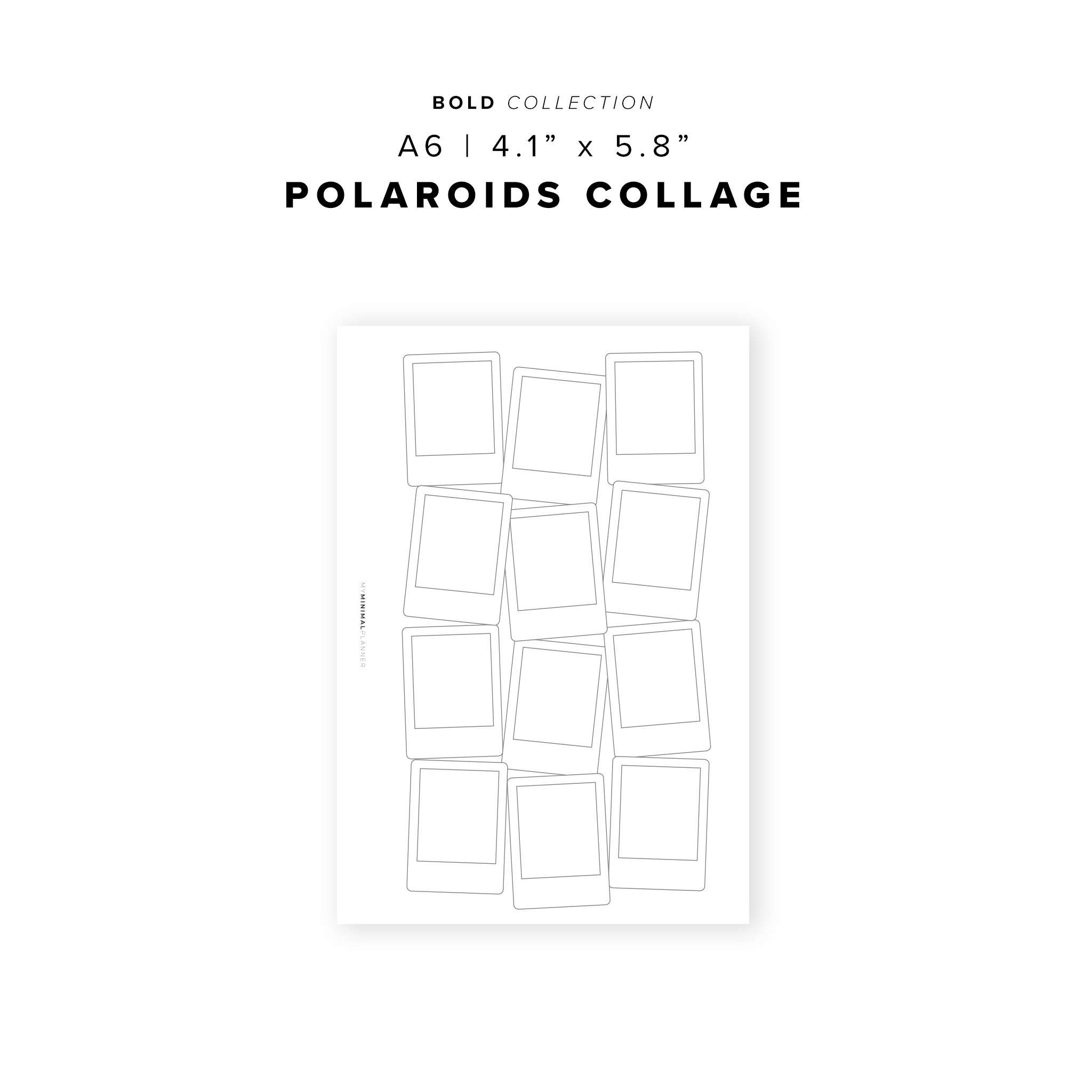 PR295 - Polaroids Collage - Printable Insert