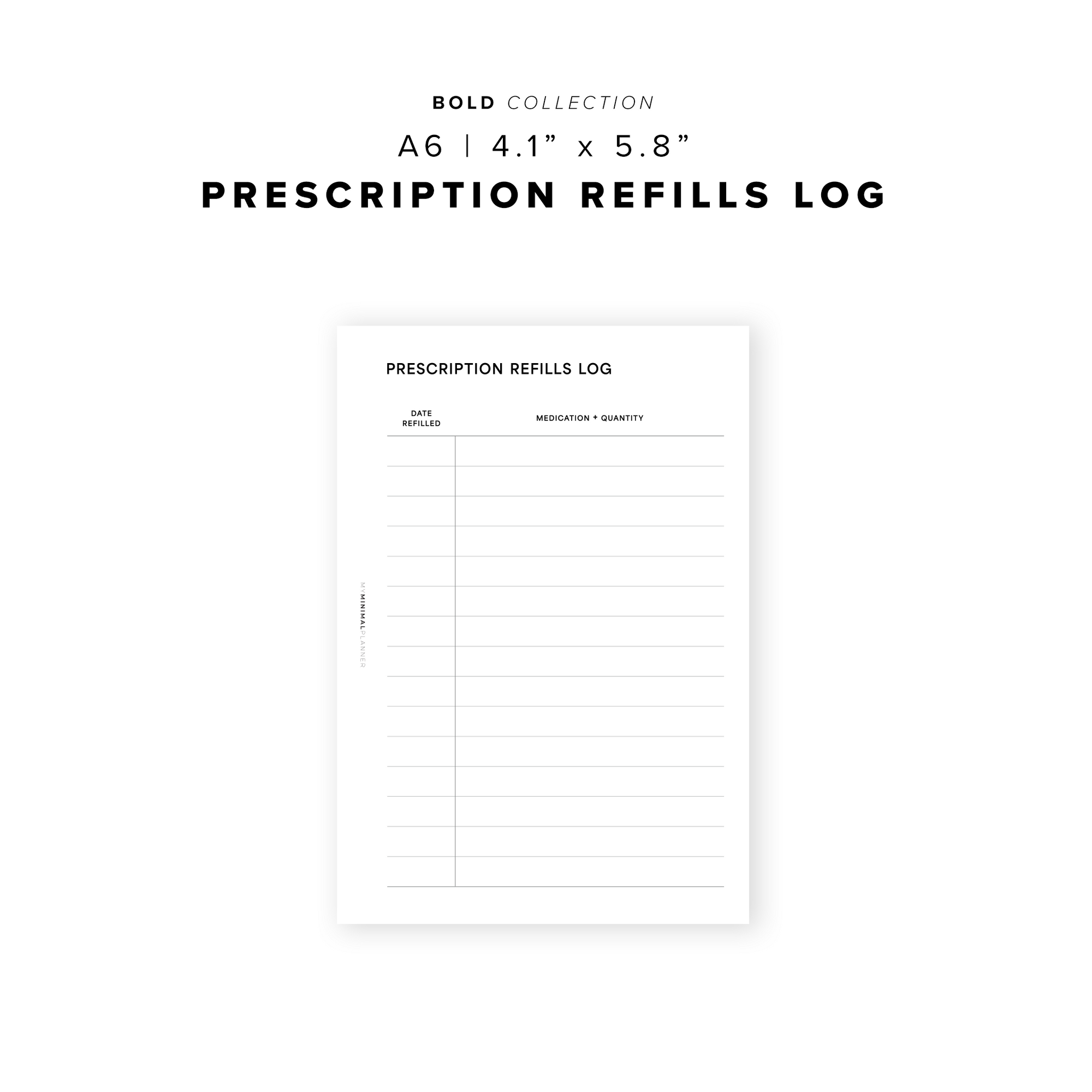 PR358 - Prescription Refills - Printable Insert