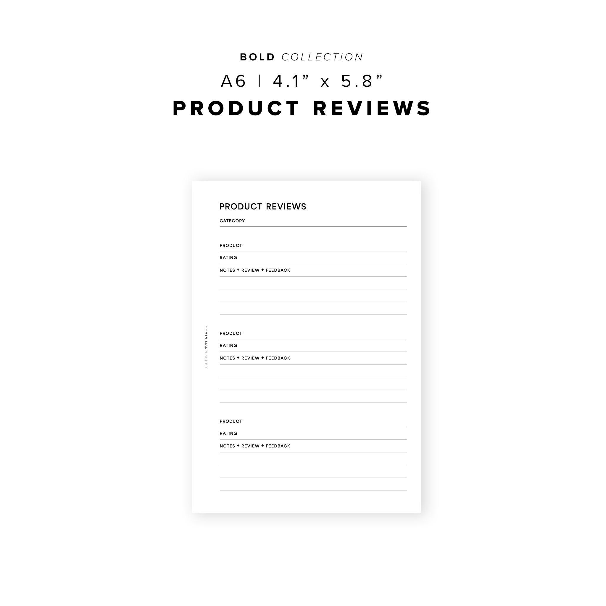 PR236 - Product Reviews - Printable Insert