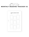 PR300 - Monthly Reading Tracker V2 - Printable Insert