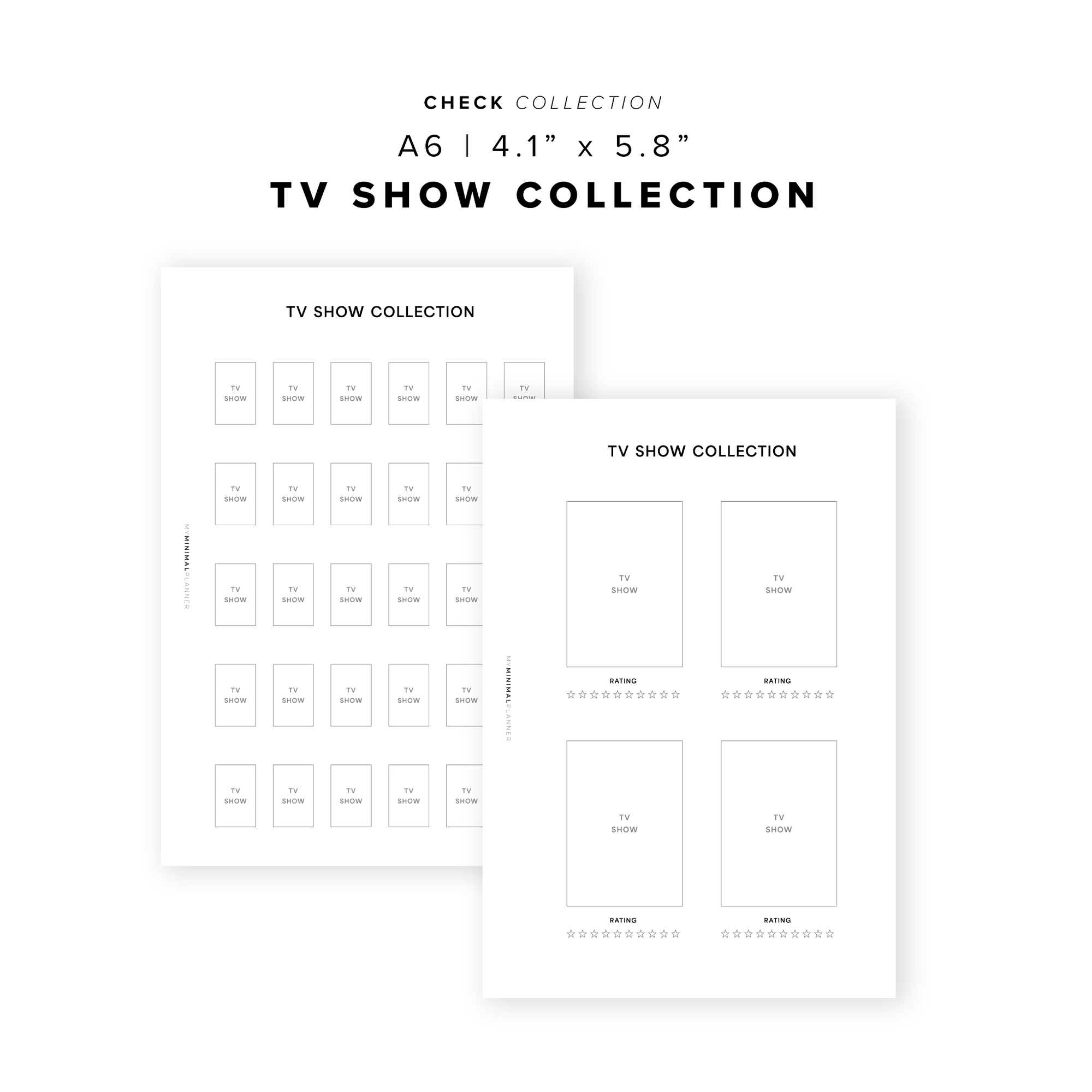 PR362 - TV Show Collection - Printable Insert