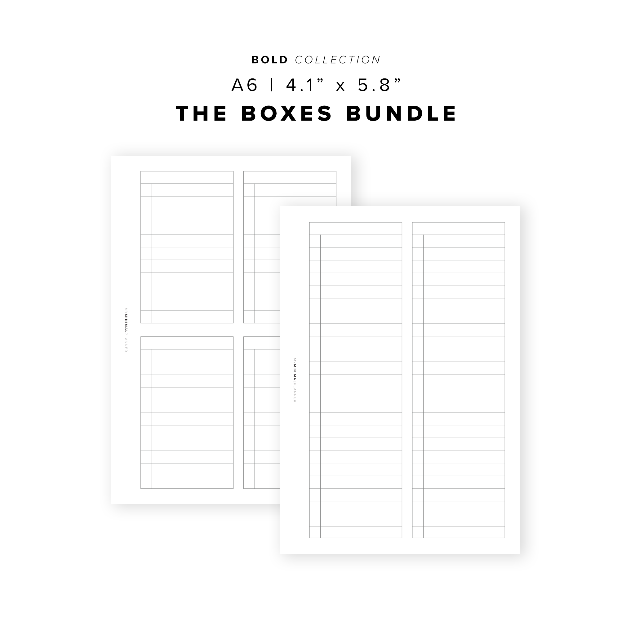 PR259 - The Boxes Duo - Printable Insert