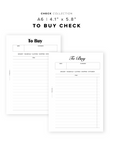 PR350 - To Buy Check - Printable Insert