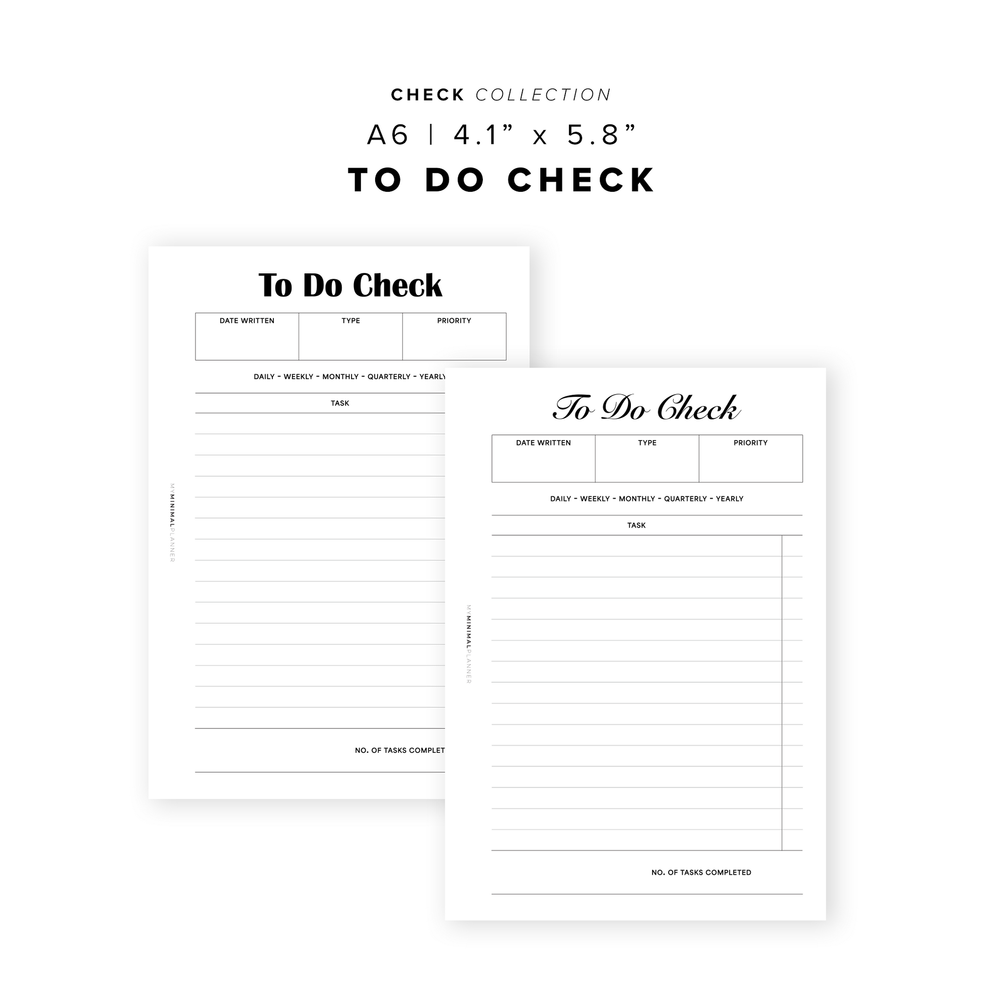 PR357 - To Do Check - Printable Insert