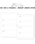 PR322 - Week on 2 Pages V3 (WO2P) - Printable Insert