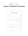 PR364 - Yearly Reading Tracker - Printable Insert