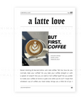 PRD262 - A Latte Love Newspaper V5 - Printable Dashboard