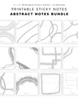 PSN07 - Abstract Notes - Printable Sticky Notes