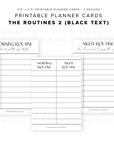 PPC22 - The Routines 2 - Printable Planner Cards