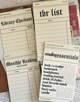 PPC41 - Bookish Newspaper V2 - Printable Planner Cards