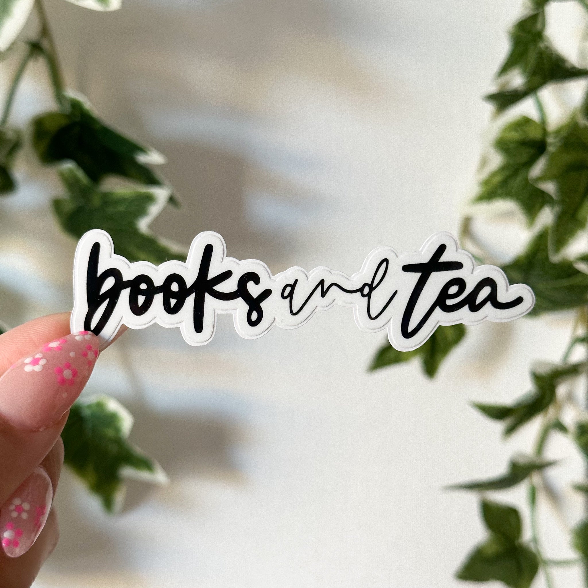 Books and Tea - Simple Sticker