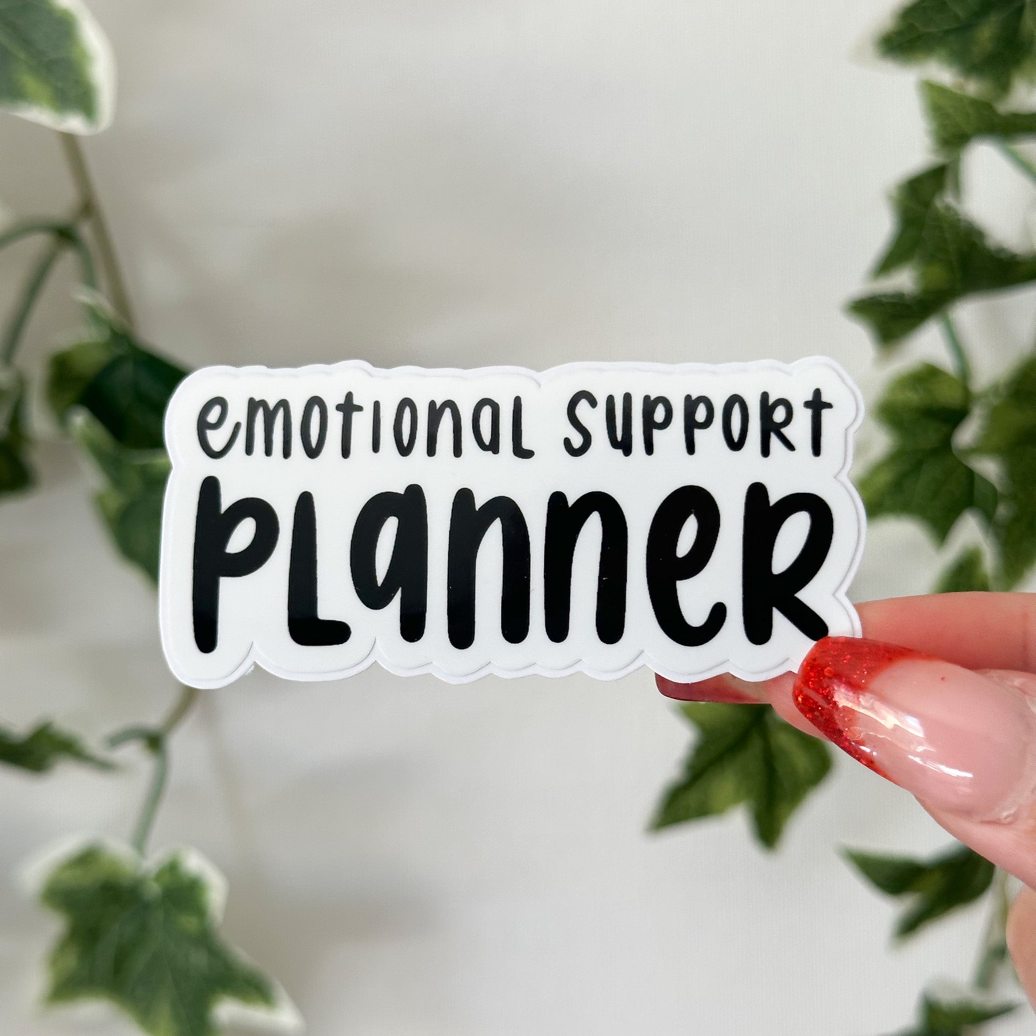 Emotional Support Planner - Simple Sticker