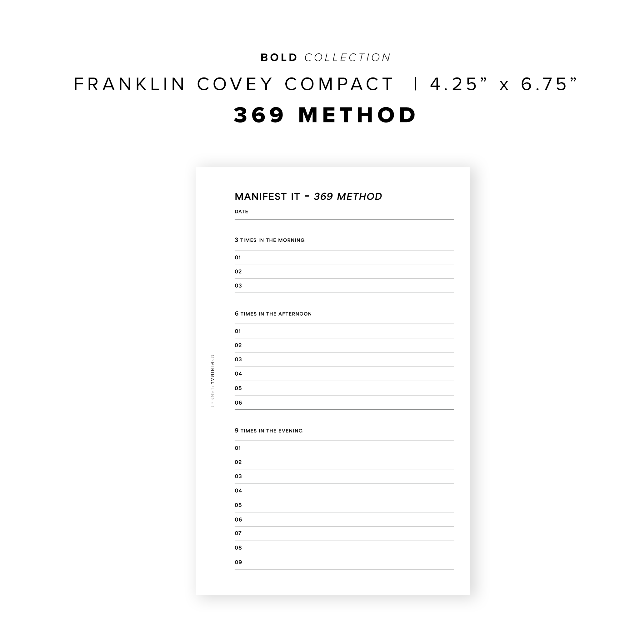 PR246 - 369 Manifest Method - Printable Insert