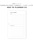 PR285 - Add to Planner V2 - Printable Insert