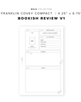 PR303 - Bookish Review V1 - Printable Insert