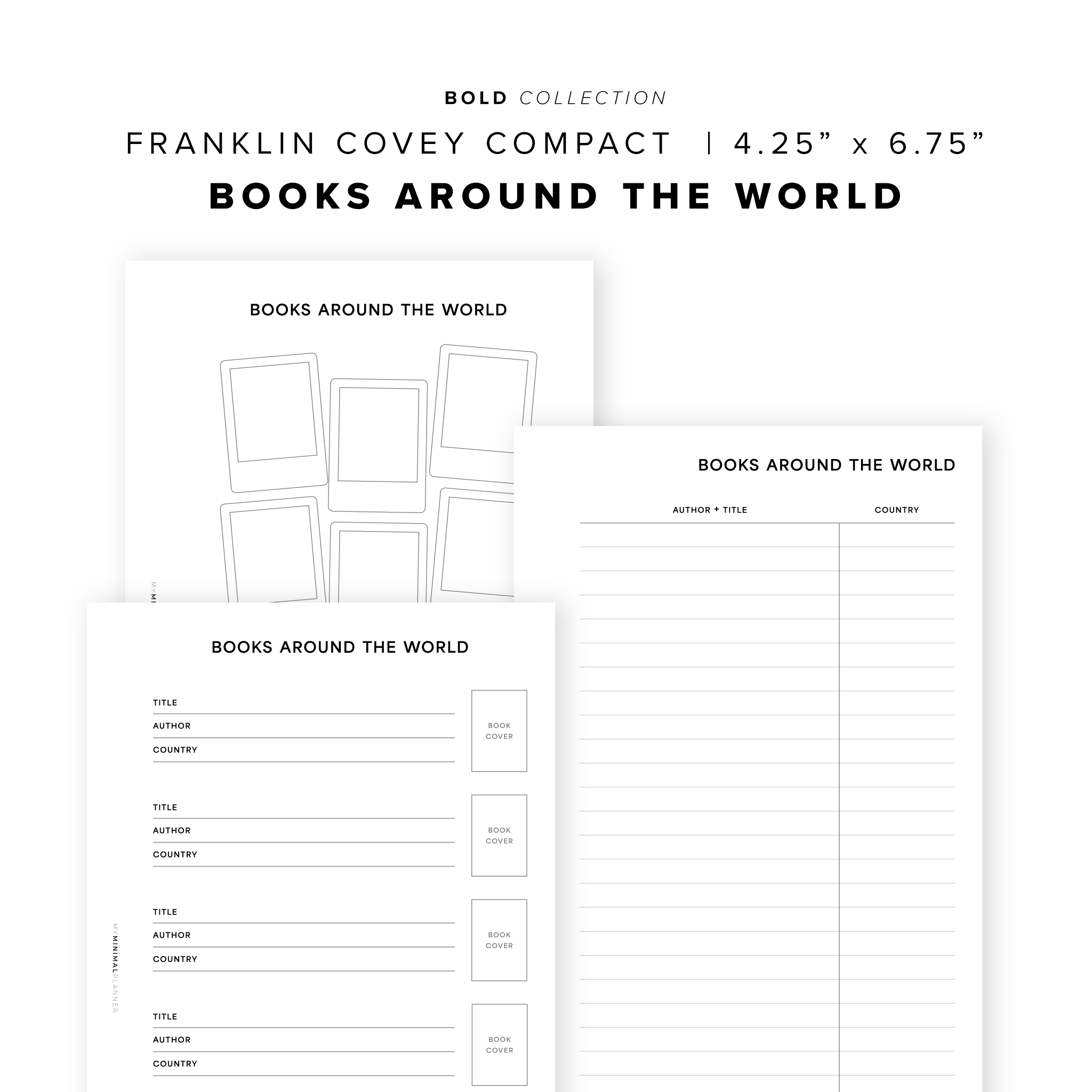 PR298 - Books Around the World Bundle - Printable Insert