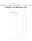 PR281 - Books to Movies - Printable Insert