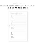 PR289 - Day at the Cafe - Printable Insert