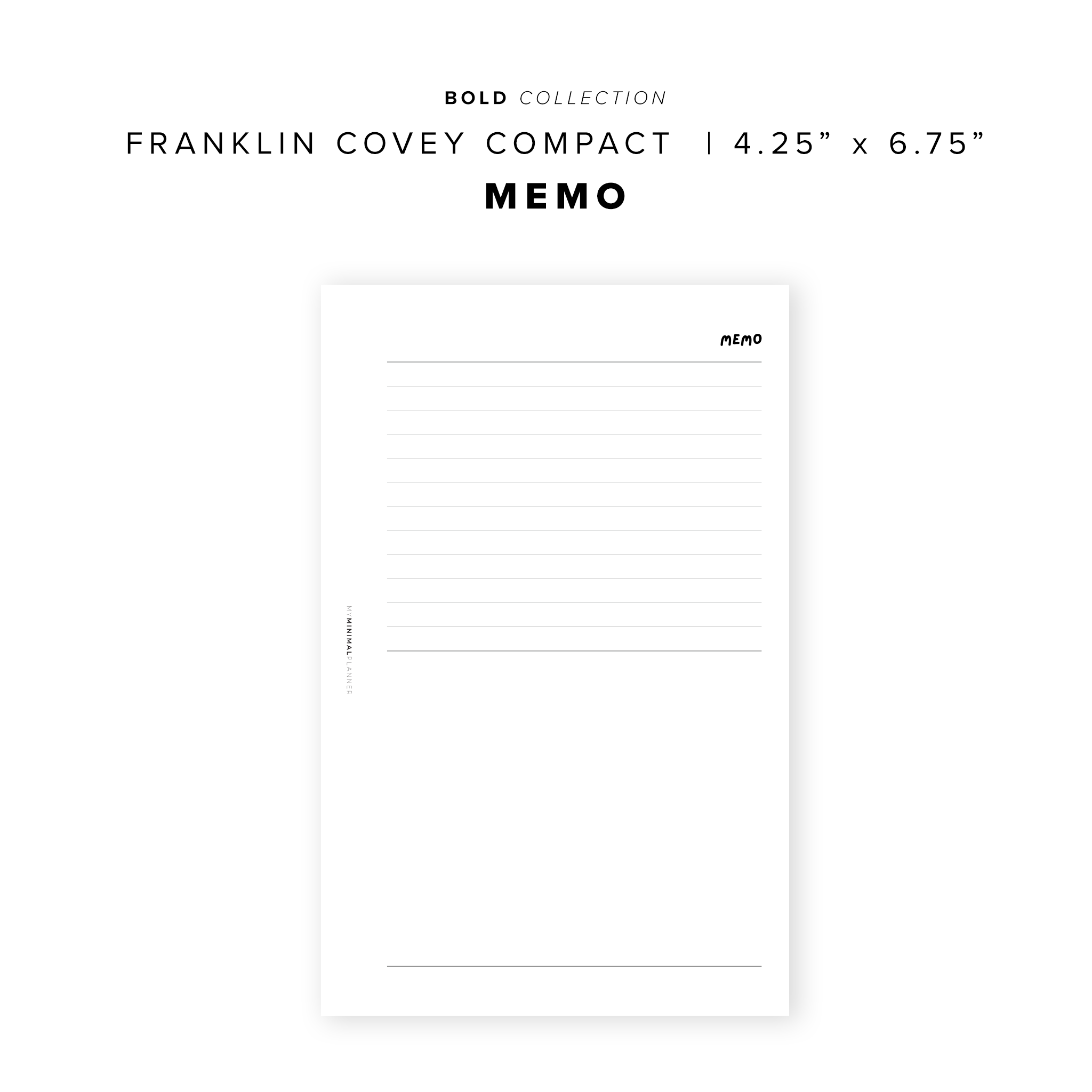 PR311 - Memo - Printable Insert