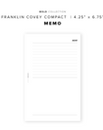 PR311 - Memo - Printable Insert