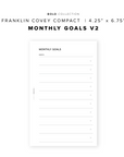 PR324 - Monthly Goals V2 - Printable Insert