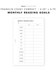 PR314 - Monthly Reading Goals V2 - Printable Insert