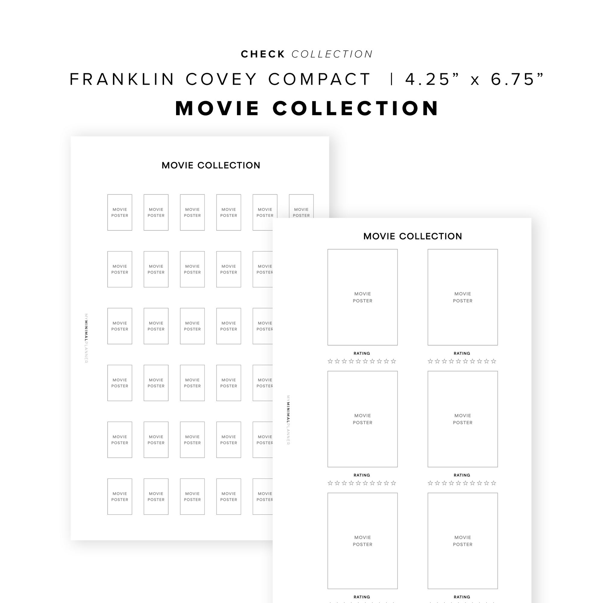 PR360 - Movie Collection - Printable Insert