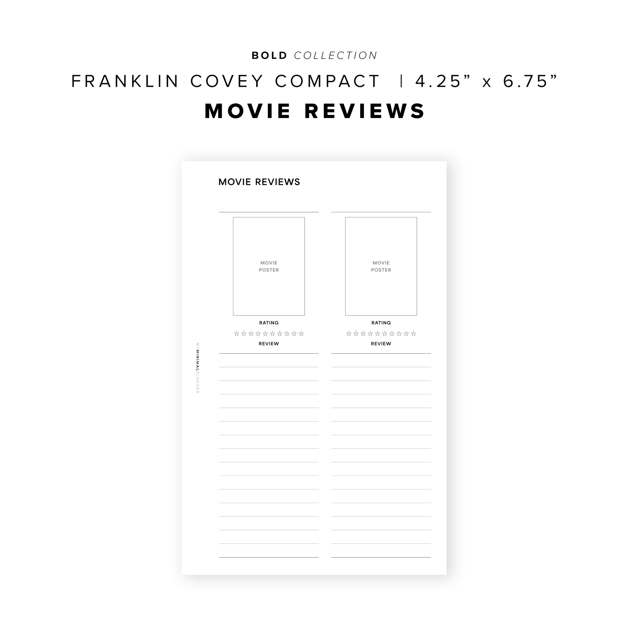 PR361 - Movie Reviews - Printable Insert