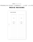 PR361 - Movie Reviews - Printable Insert